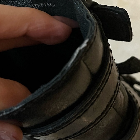 Børn genuine leather heeled moto ankle boots, women’s size 8.5 - Picture 8 of 15